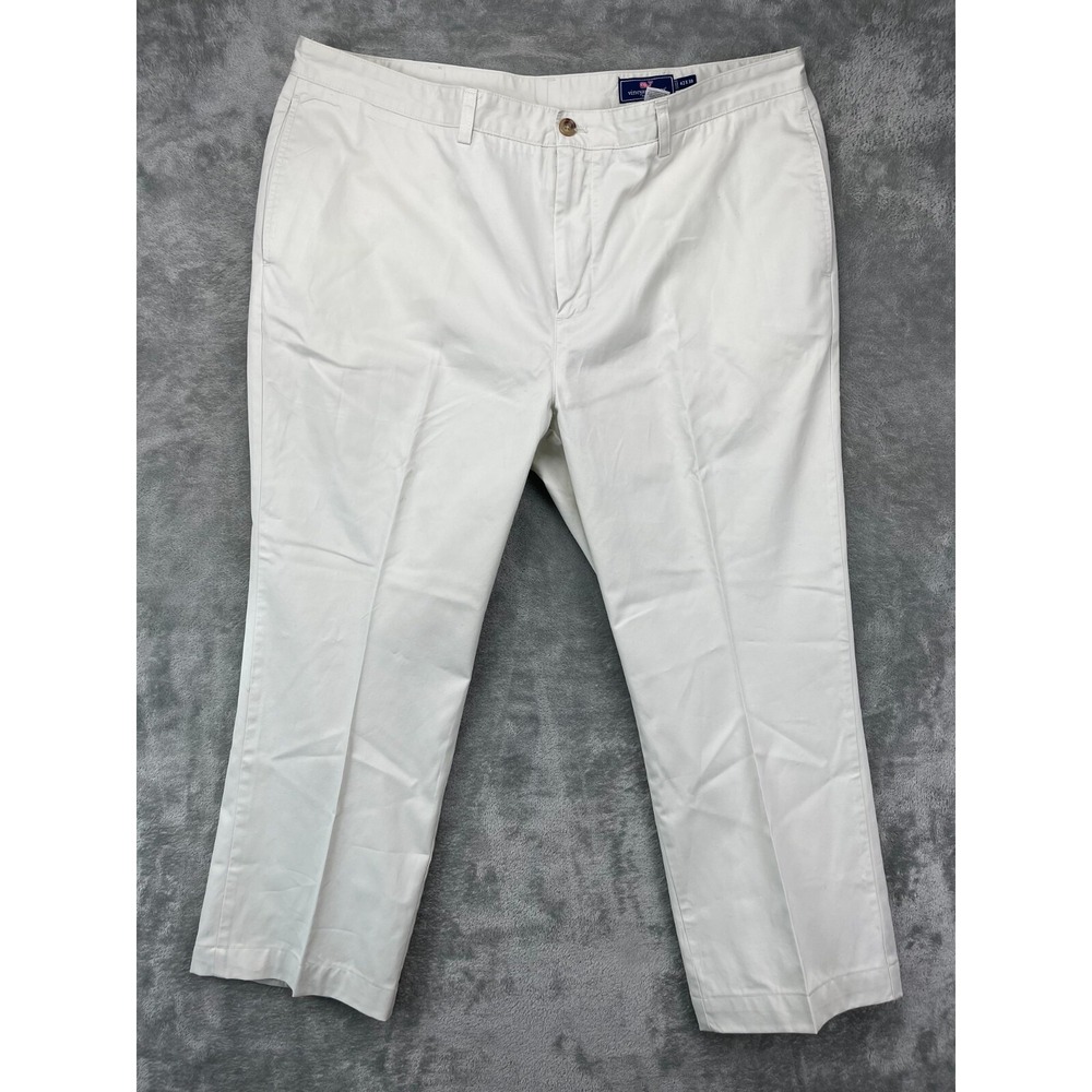 Vineyard Vines Men's Breaker Chino‎ Pants 42x30 (Real 42x27) Ivory Cotton